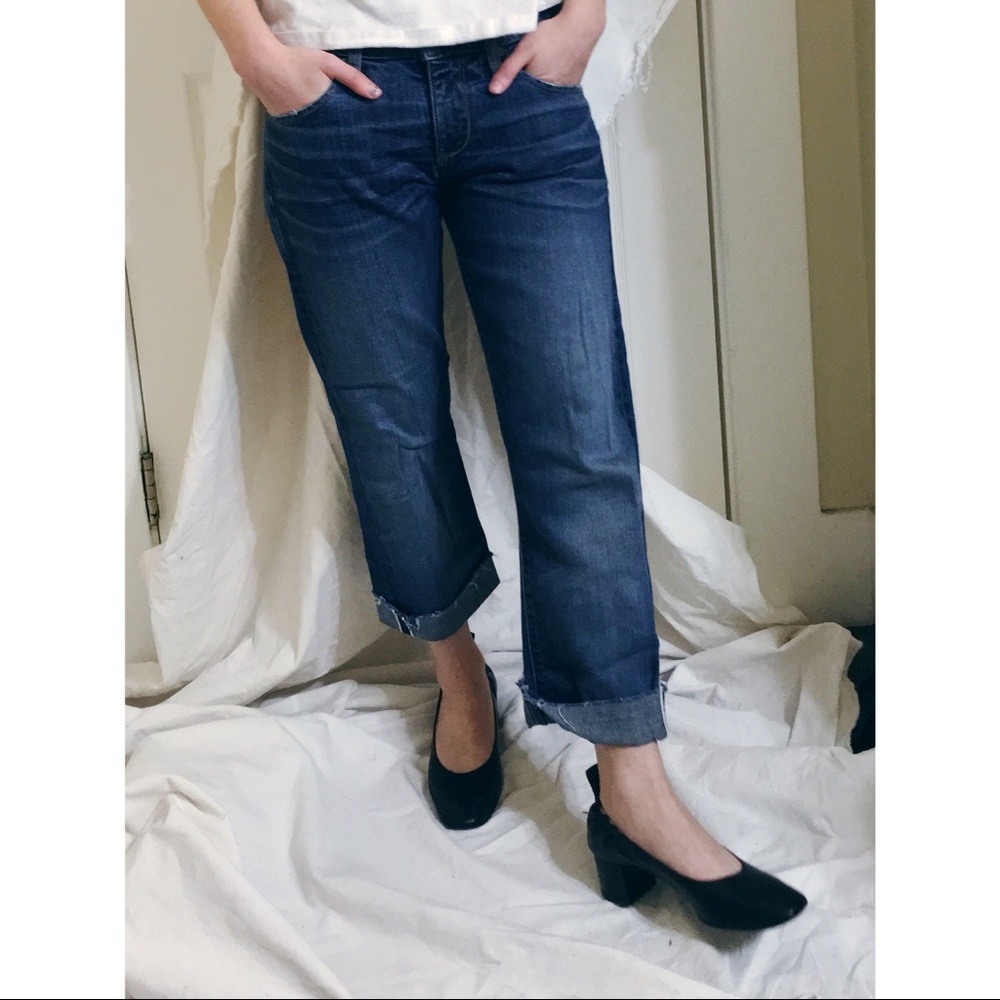 Crop Selvage Jean - Picture 1 of 6